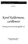 Karel Keldermans, carilloneur, April 8, 2011 [program]