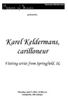 Karel Keldermans, carilloneur, April 7, 2011 [program]