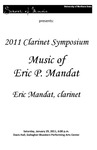Music of Eric P. Mandat, January 29, 2011 [program]
