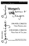 Women's Chorus & UNI Singers, March 25, 2011 [program]