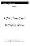 UNI Horn Choir, Yu-Ting Su, director, April 10, 2011 [program] by University of Northern Iowa. School of Music.