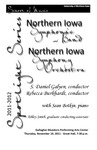 Northern Iowa Symphonic Band and Northern Iowa Symphony Orchestra, November 10, 2011 [program]