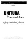 UNITUBA Ensembles, Jeffrey Funderburk, director, November 16, 2011 [program]
