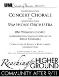 Northern Iowa Concert Chorale and Northern Iowa Symphony Orchestra, October 11, 2011 [program]