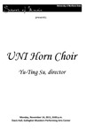 UNI Horn Choir, November 14, 2011 [program]