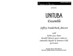 UNITUBA Ensemble, Jeffrey Funderburk, director, April 15, 2010 [program] by University of Northern Iowa. School of Music.