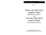 Mason City High School Symphonic Band and Linn-Mar High School Wind Ensemble, March 10, 2010 [program] by University of Northern Iowa. School of Music.