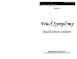 Wind Symphony, April 14, 2010 [program] by University of Northern Iowa. School of Music.