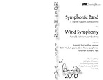 Symphonic Band and Wind Symphony, February 12, 2010 [program] by University of Northern Iowa. School of Music.