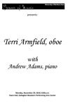 Terri Armfield, oboe, with Andrew Adams, piano, November 29, 2010 [program]
