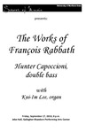 The Works of François Rabbath, September 17, 2010 [program] by University of Northern Iowa. School of Music.