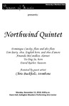 Northwind Quintet, November 15, 2010 [program] by University of Northern Iowa. School of Music.