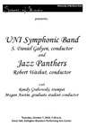 UNI Symphonic Band and Jazz Panthers, October 7, 2010 [program] by University of Northern Iowa. School of Music.