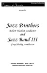 Jazz Panthers and Jazz Band III, November 4, 2010 [program] by University of Northern Iowa. School of Music.