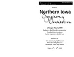 Northern Iowa Symphony Orchestra, Chicago Tour 2009, March 14-18, 2009 [program]
