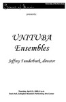 UNITUBA Ensembles, April 23, 2009 [program] by University of Northern Iowa. School of Music.
