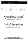 Northern Iowa Festival of Bands Symphonic Band & Wind Symphony, February 13, 2009 [program] by University of Northern Iowa. School of Music.