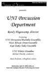 UNI Percussion Department, April 15, 2009 [program] by University of Northern Iowa. School of Music.