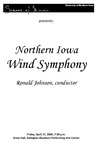 Northern Iowa Wind Symphony, April 17, 2009 [program] by University of Northern Iowa. School of Music.
