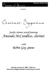 Clarinet Symposium: Faculty Clarinet Recital featuring Amanda McCandless, clarinet, January 31, 2009 [program] by University of Northern Iowa. School of Music.