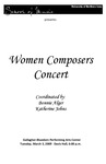 Women Composers Concert, March 3, 2009 [program] by University of Northern Iowa. School of Music.
