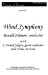 Wind Symphony, November 11, 2009 [program]