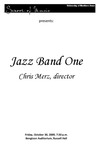 Jazz Band One, October 30, 2009 [program] by University of Northern Iowa. School of Music.
