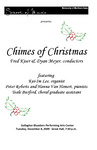 Chimes of Christmas, December 8, 2009 [program] by University of Northern Iowa. School of Music.