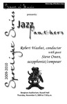 Jazz Panthers, November 5, 2009 [program] by University of Northern Iowa. School of Music.