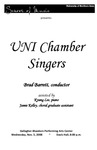 UNI Chamber Singers, November 6, 2008 [program]