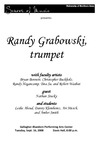 Randy Grabowski, trumpet, September 16, 2008 [program]