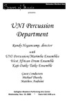UNI Percussion Department, November 19, 2008 [program]