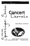 Concert Chorale, October 16, 2008 [program]