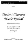 Student Chamber Music Recital, December 1, 2008 [program]