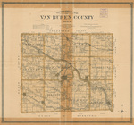 Topographical map of Van Buren County Iowa 1903 by Huebinger Surveying and Map Publishing Co.