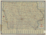 Conoco official road map of Iowa 1946 side 1