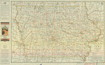Official road map of Iowa 1933 side 1