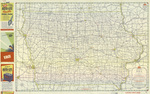 Official road map of Iowa 1949 side 1