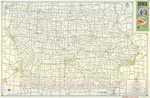 Official road map of Iowa 1961 side 1