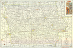 Official road map of Iowa 1963 side 1