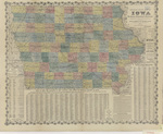 Official state map of Iowa 1873 side 1