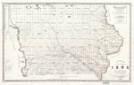Township map of the State of Iowa 1851 side 1 by Henn, Williams & Co.