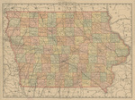 Iowa map by Rand McNally