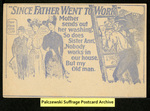 [259a] "Since Father Went to Work" [front] by Publisher unknown