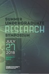 2018 Summer Undergraduate Research Symposium by University of Northern Iowa. Summer Undergraduate Research Program.