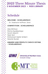 University of Northern Iowa Graduate College’s Third Annual 3 Minute Thesis® Competition [Program, 2023]