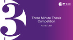 University of Northern Iowa Graduate Studies Fifth Annual Three Minute Thesis® Competition [Program, 2025] by University of Northern Iowa. Graduate Studies.