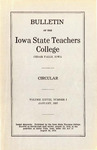 College Circular [Catalog] 1927 by Iowa State Teachers College