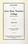 College Circular [Catalog] 1926 by Iowa State Teachers College