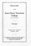 College Circular [Catalog] 1923 by Iowa State Teachers College